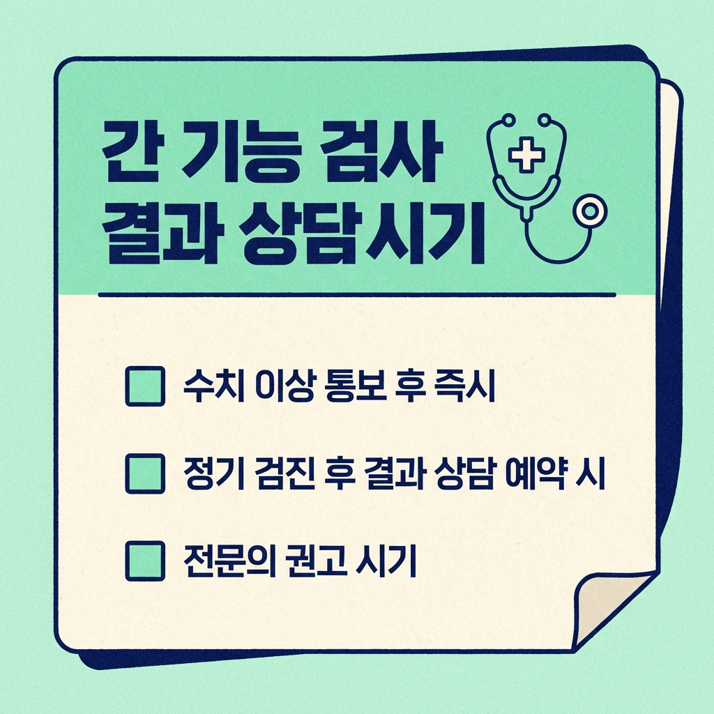 병원 방문 신호를 체크박스 형태로 정리한 일러스트