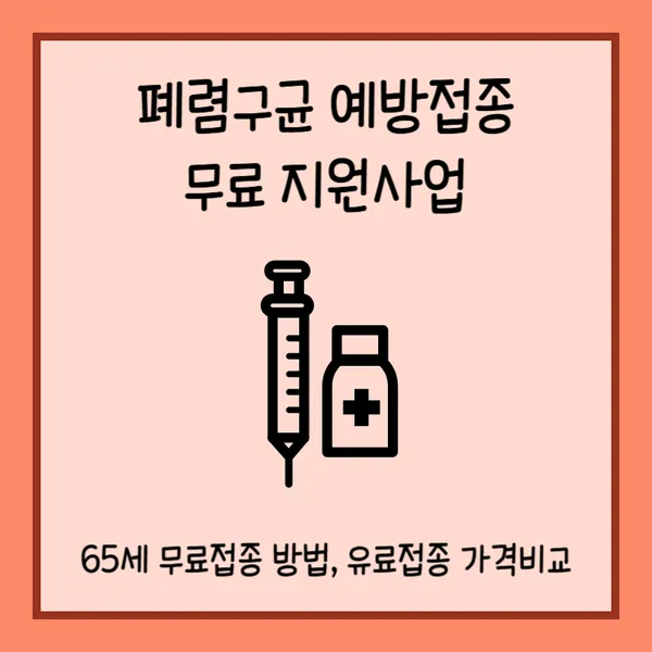 폐렴구균 예방접종 13가 15가