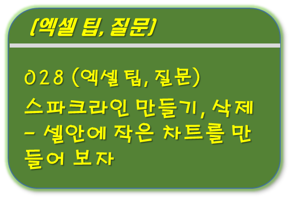 엑셀 스파크라인(Sparkline)