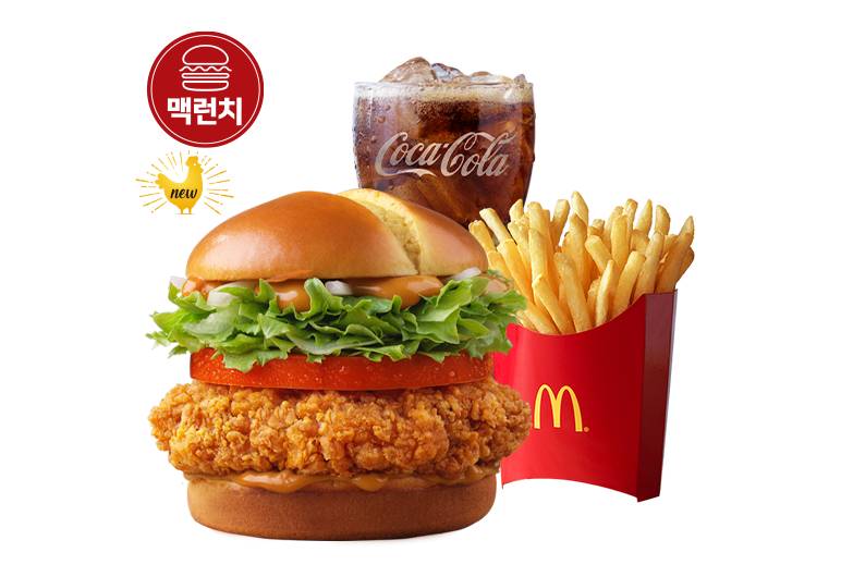 맥크리스피 디럭스 버거 세트