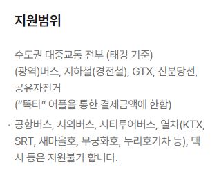경기도 청소년 교통비 지원범위
