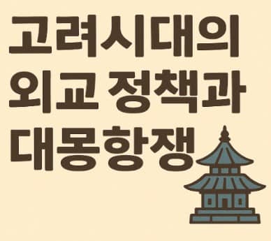 고려시대의 외교 정책과 대몽항쟁