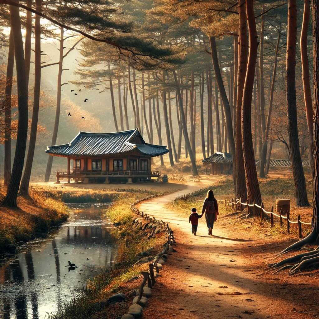 국립 숲체험 프로그램의 평화로움