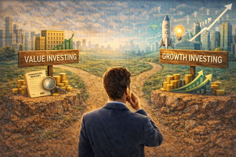 가치 투자와 성장 투자의 차이 관련 이미지