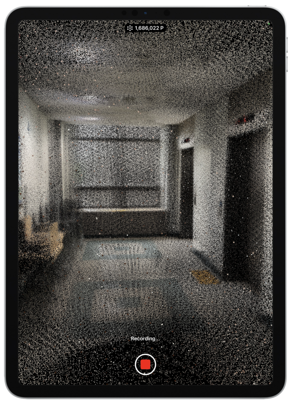 실내지도 측정 화면