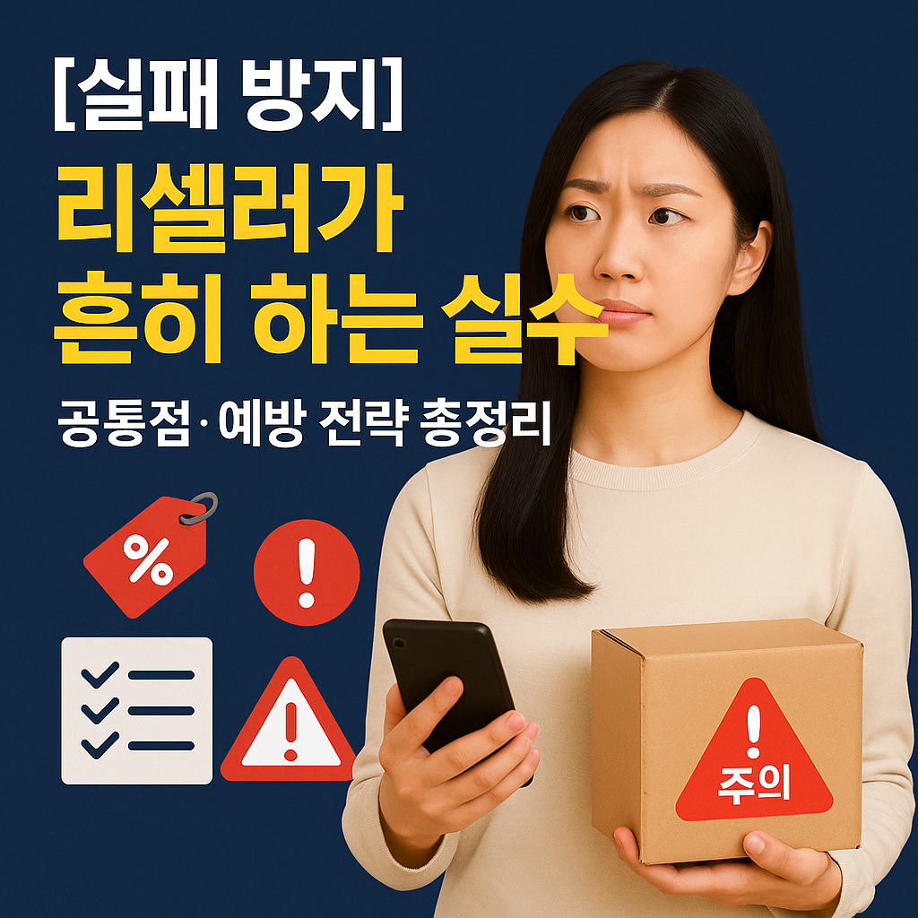 [실패 방지] 리셀러가 흔히 하는 실수 ｜ 공통점&middot;예방 전략 총정리