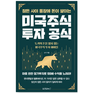 도서 &quot;잠든 사이 통장에 돈이 쌓이는 미국주식 투자 공식&quot;. 저자-바이블.