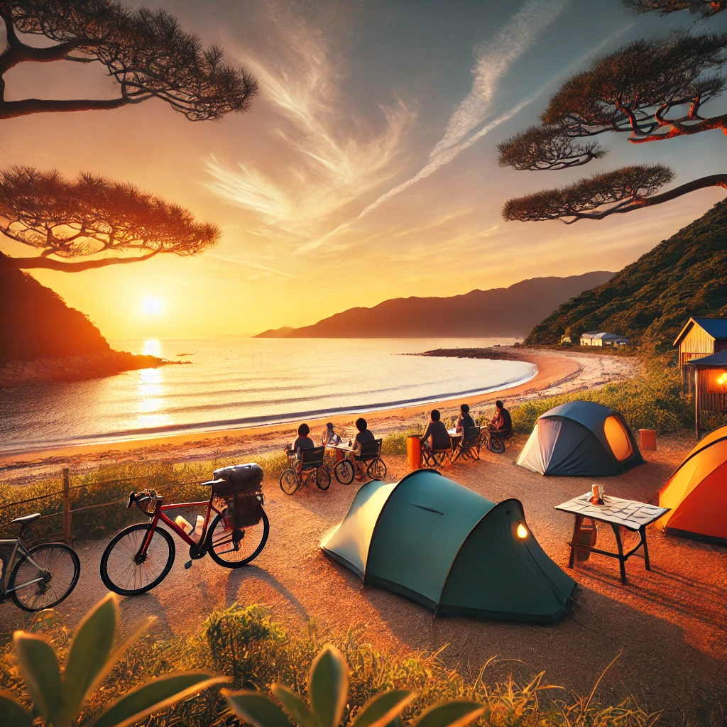 바다 근처 캠핑장
