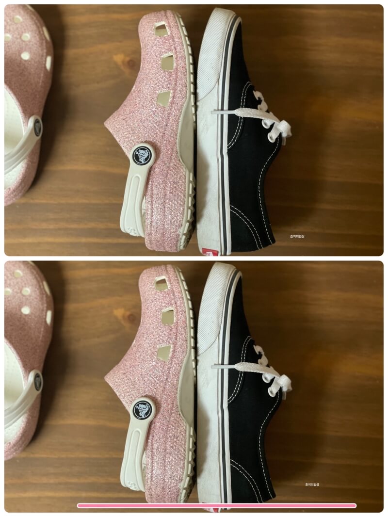 반스 VANS 키즈 어센틱 운동화 - 크록스 사이즈 비교