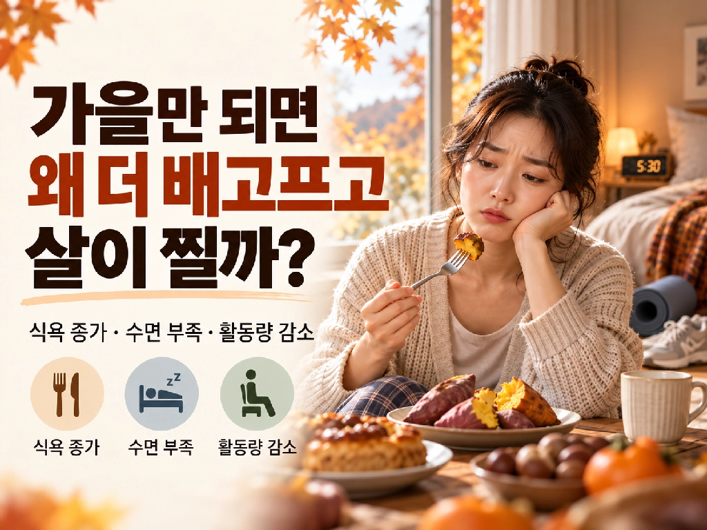 가을만 되면 식욕이 늘어난 느낌! 수면&middot;활동량&middot;끼니부터 확인하세요