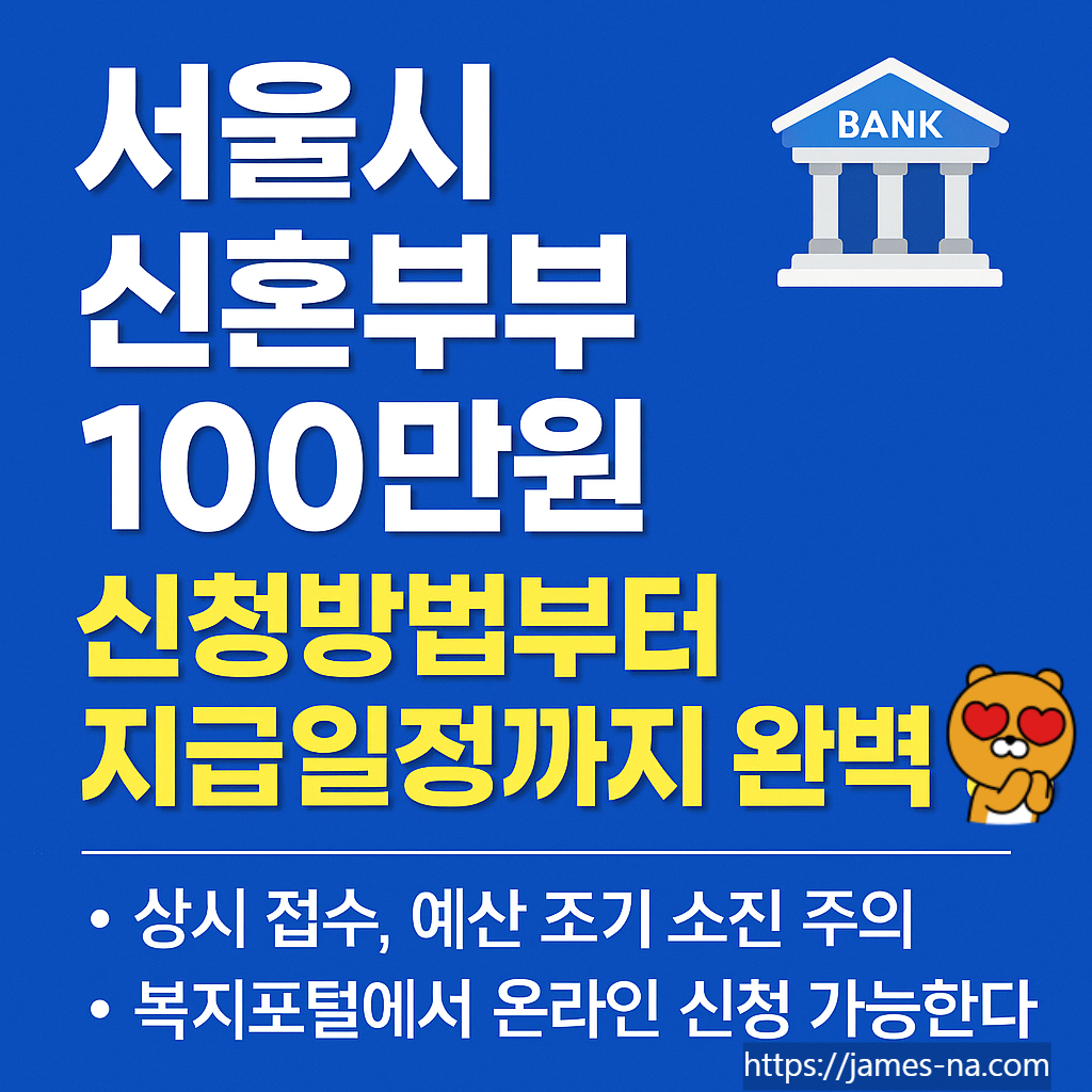 서울시 신혼부부 100만원