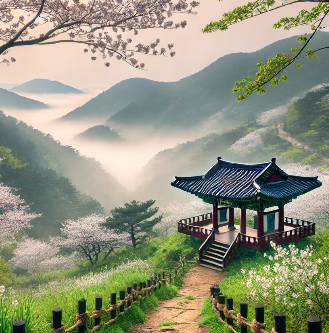 경운산의 자연경관 사진