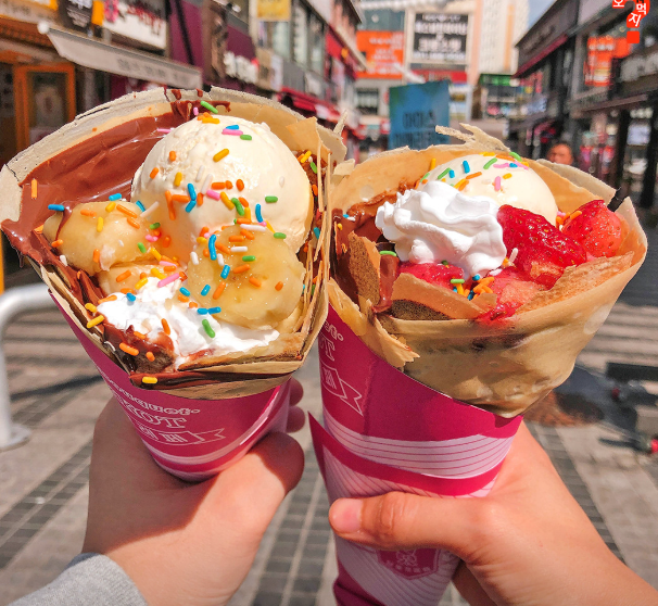 달꽃크레페 대표 메뉴 