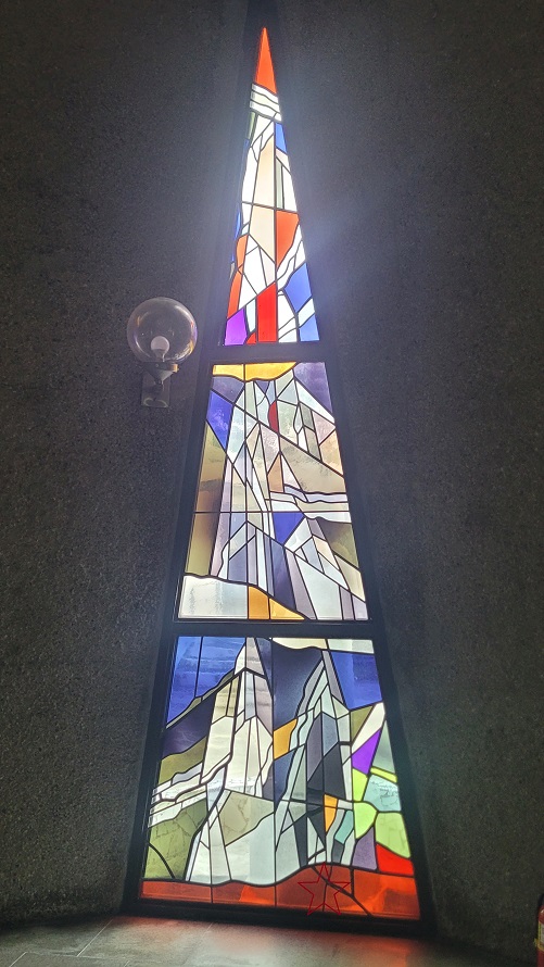 강릉 초당성당 스테인드글라스 사진