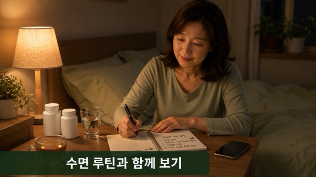 갱년기 영양제 상담 준비물