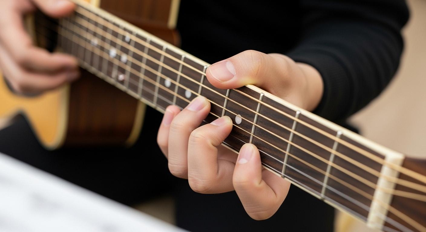 기타 D코드 운지법