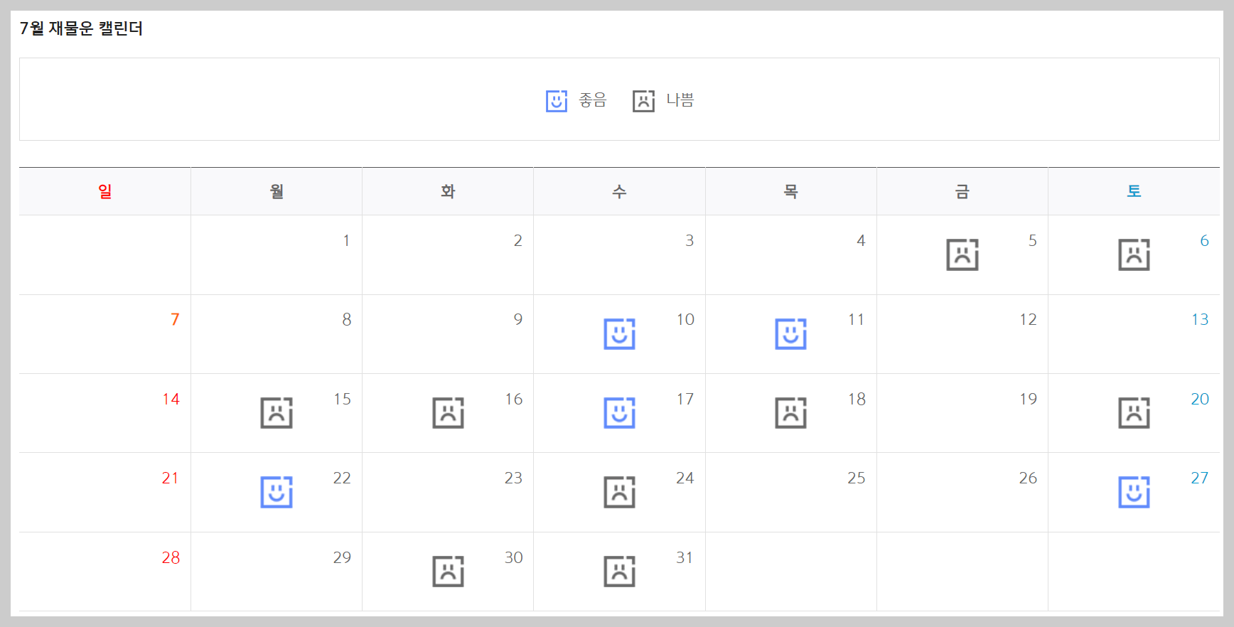 신한생명 무료운세 디테일 사진