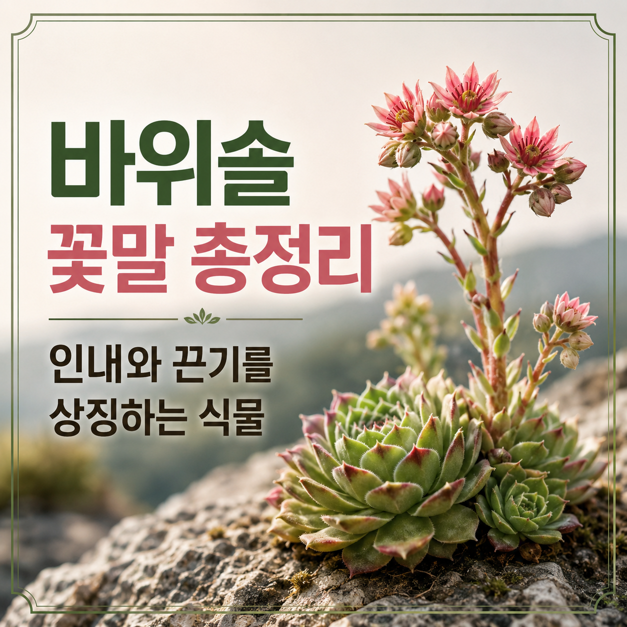 바위솔 꽃말