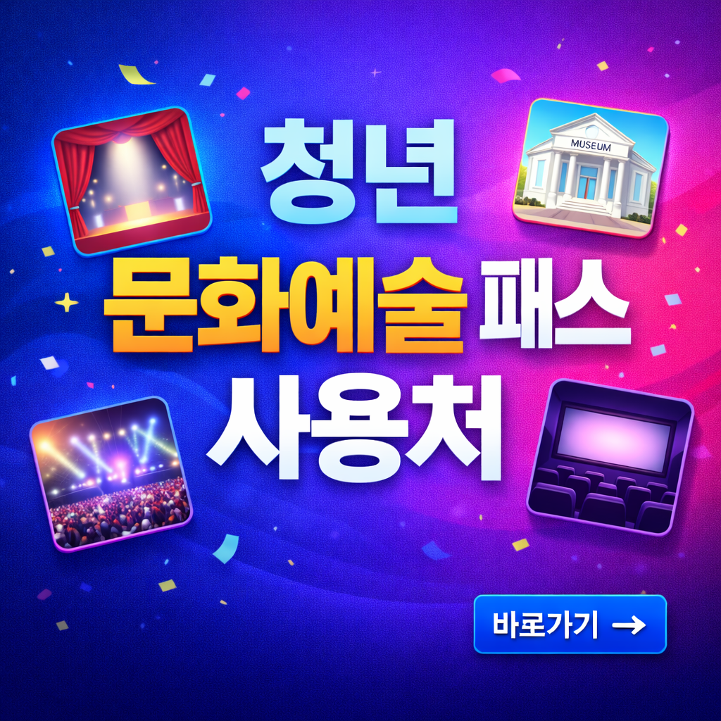 청년문화예술패스 사용처