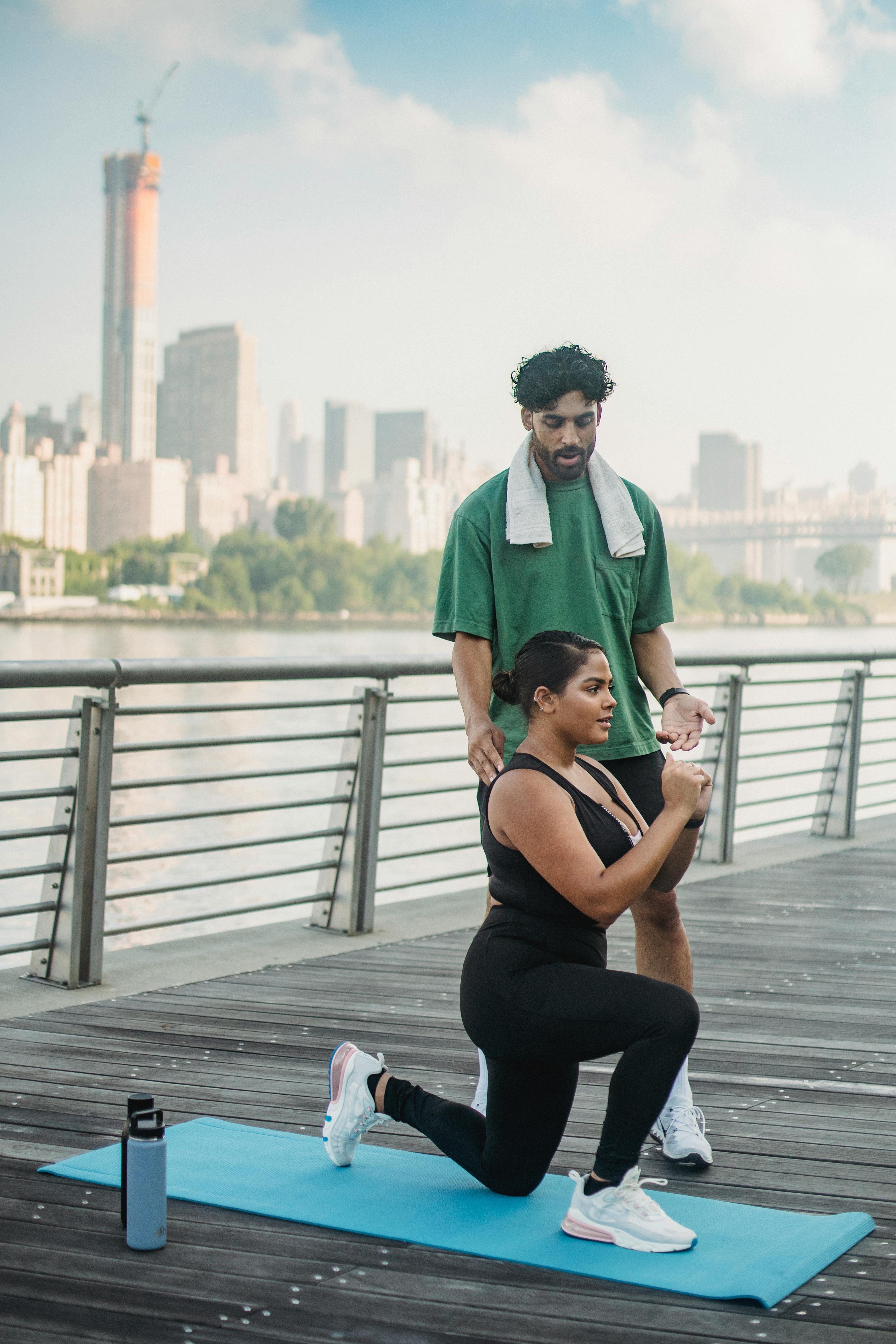 보조운동 런지 사진