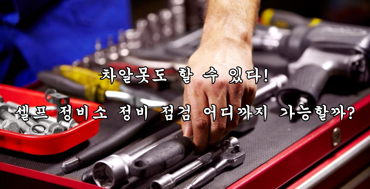 차알못도 할 수 있다! 셀프 정비소 정비 점검 어디까지 가능할까?