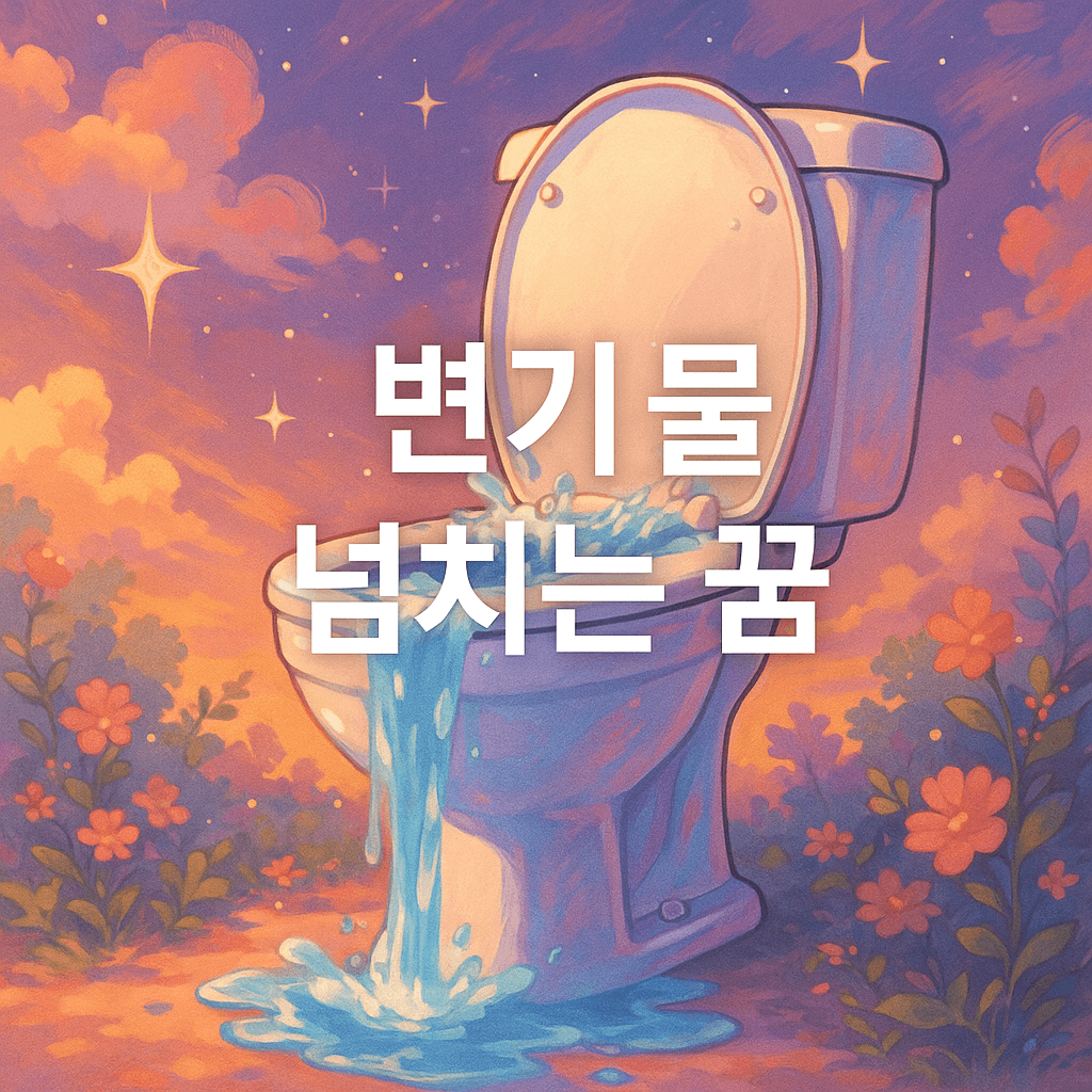 변기 물 넘치는 꿈 해몽
