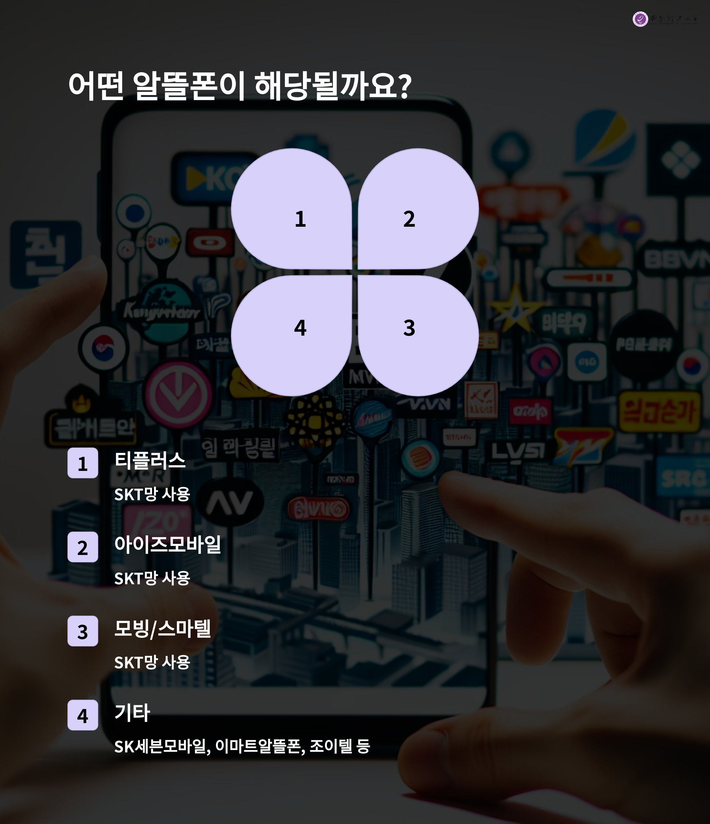 SKT망 알뜰폰 유심리