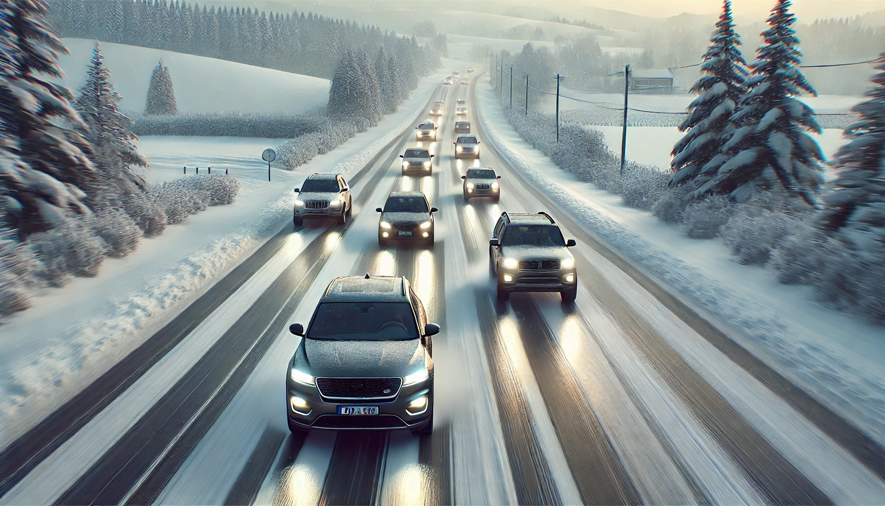 서행 및 안전 거리 유지하기