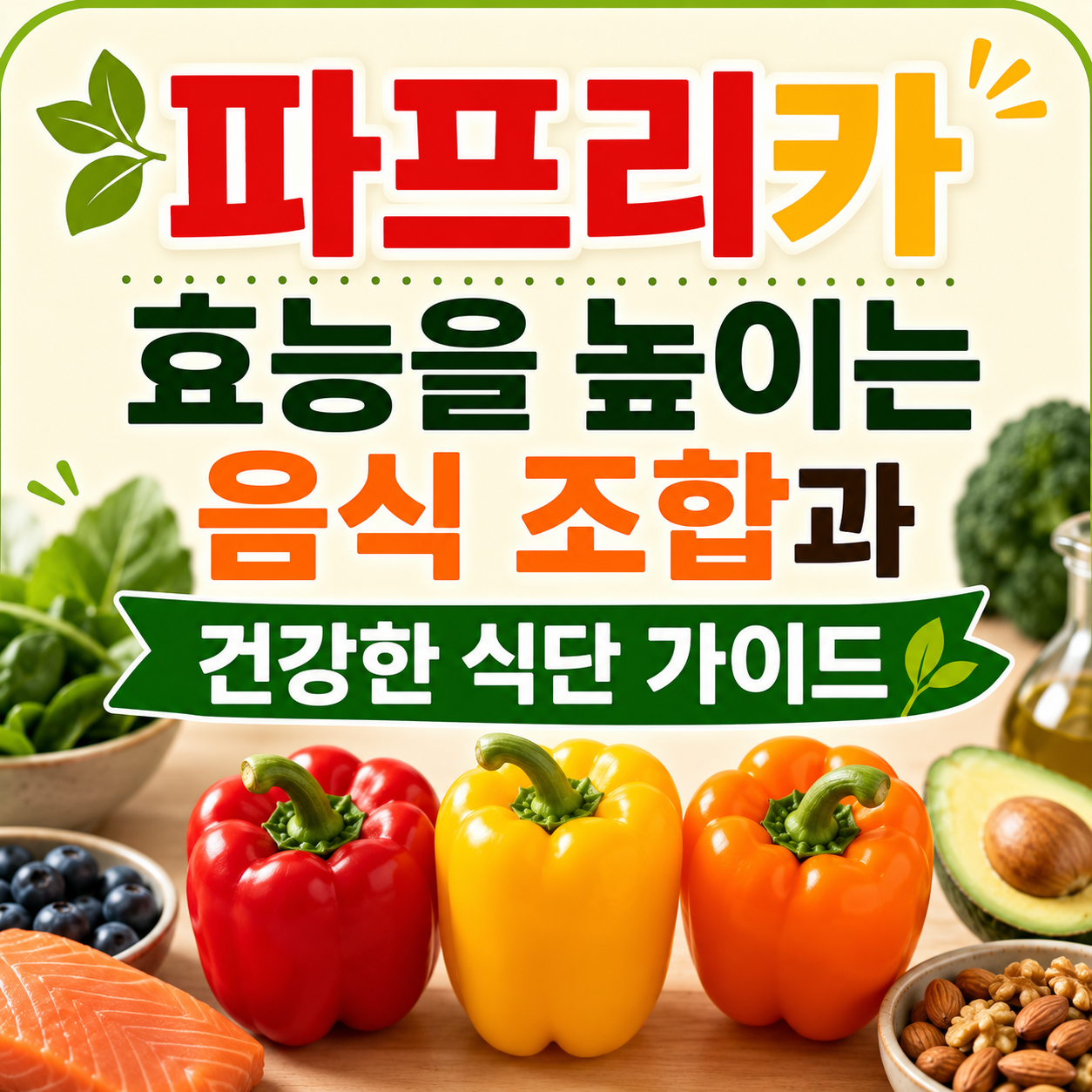 파프리카 효능을 높이는 음식