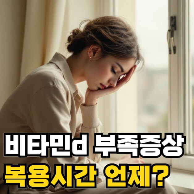 비타민d 부족증상 복용시간