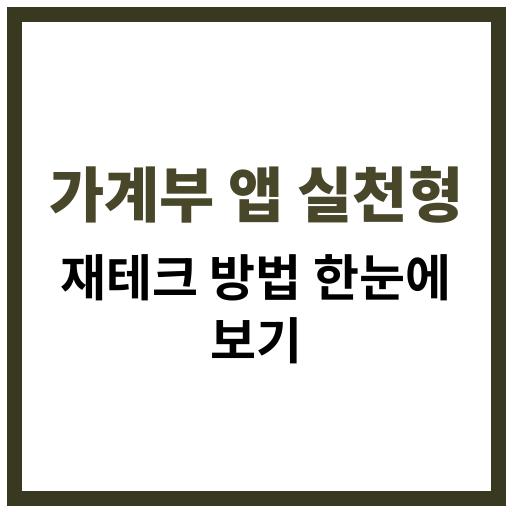 가계부 앱을 활용한 실천형 재테크 방법 안내 이미지