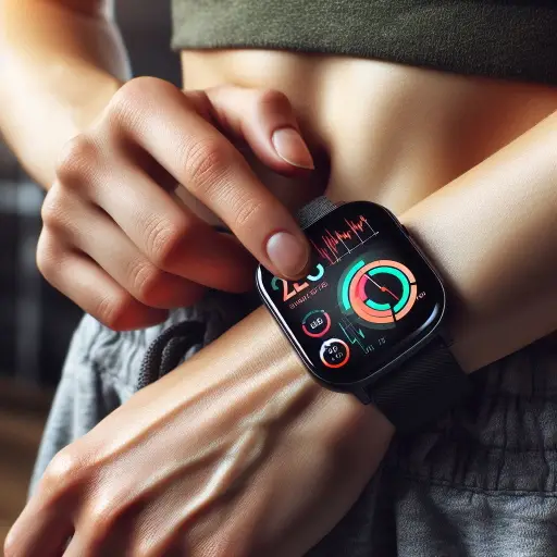 스마트워치 사용하는 사진