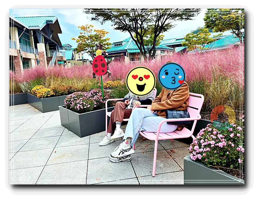 화다숲주차_곤지암사진스팟-분홍벤치