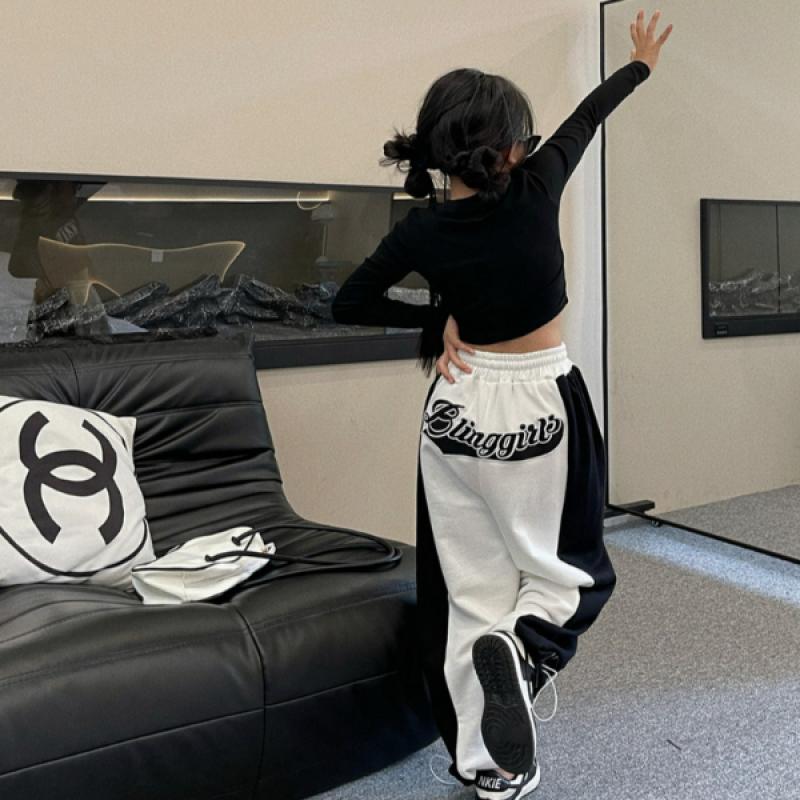 캐런 아동방송댄스복 주니어 댄스복 댄스의상 무대 공연 걸스힙합 바지 2종