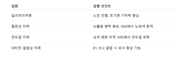 알콜성 치매 초기증상과 진단방법