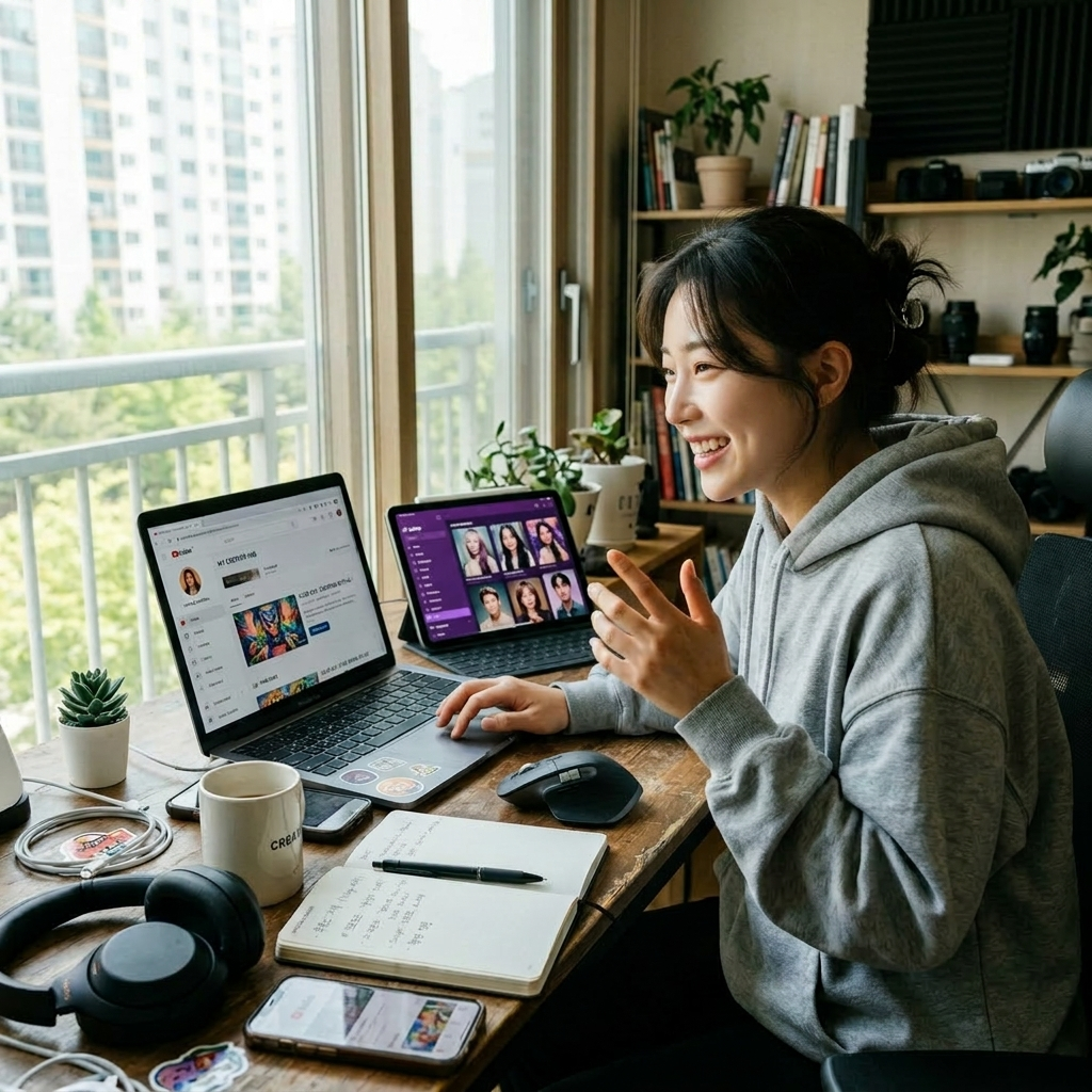 AI 이미지를 활용해 유튜브와 콘텐츠를 제작하는 작업 환경