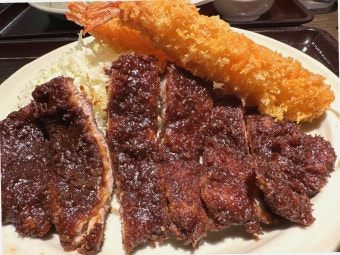 나고야 히츠마부시 미소카츠 음식
