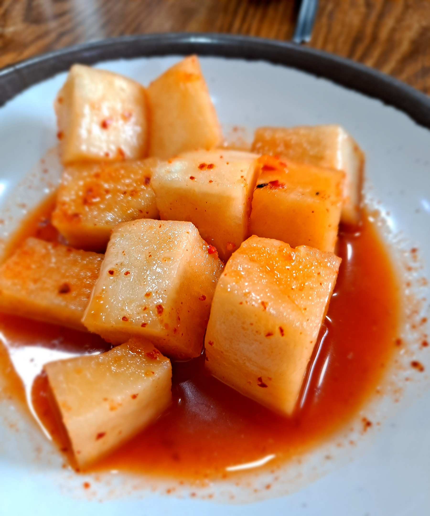 진천토종순대 깍두기