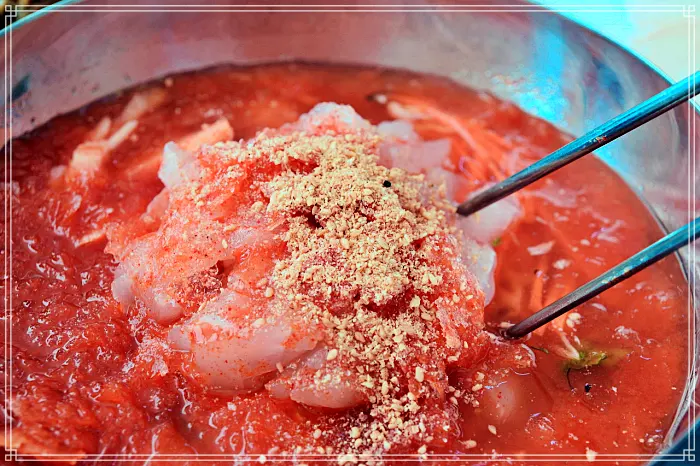제부도, 전곡항 맛집 참소라숙회, 참소라 무침