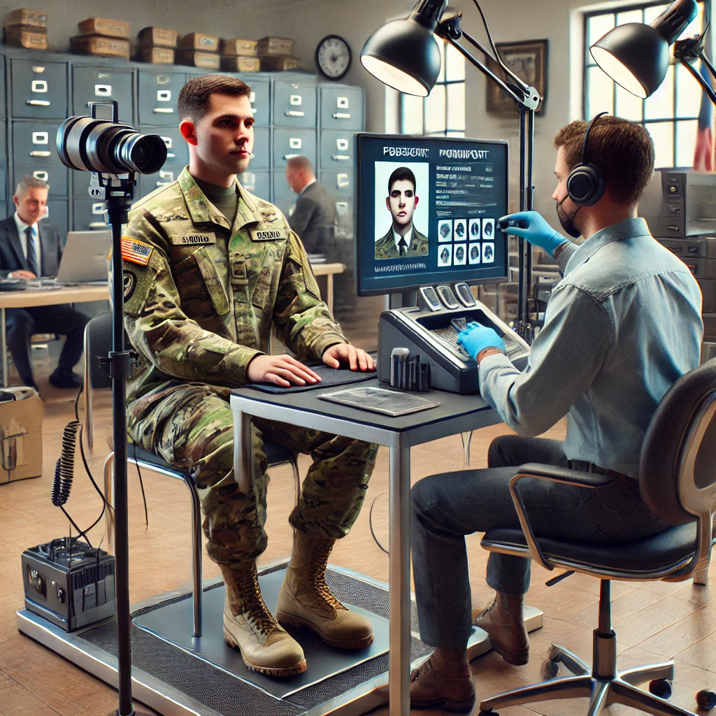 군인 여권 발급 방법 관련 그림