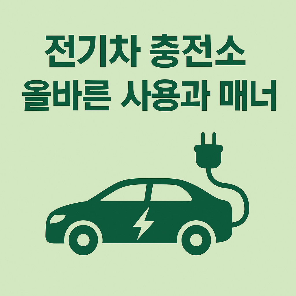 전기차 충전소 사용하는 법과 지켜야 할 매너