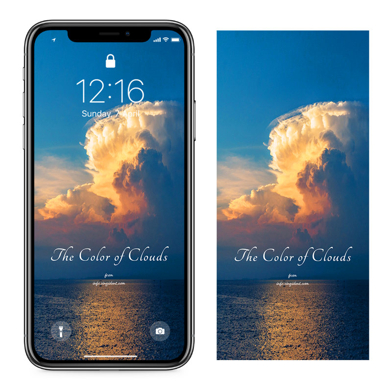07 바다 위의 적란운 C - The Color of Clouds 아이폰구름배경화면