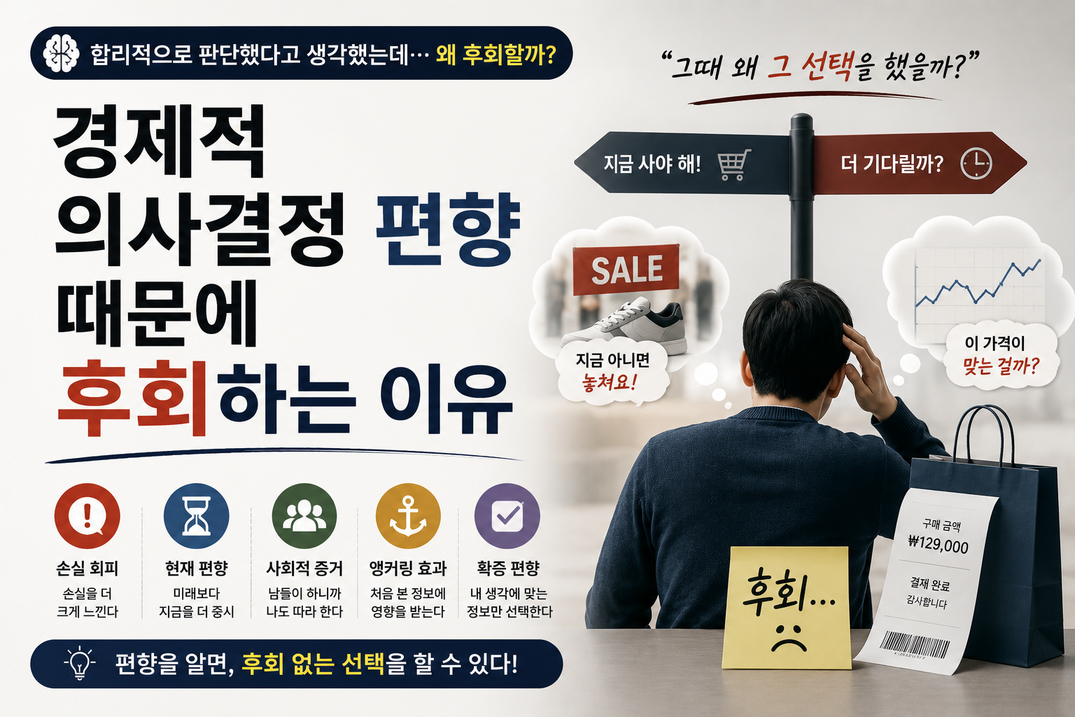 경제적 의사결정 편향 때문에 후회하는 이유