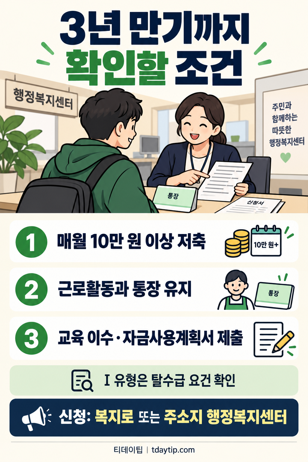 3년만기까지 확인할조건