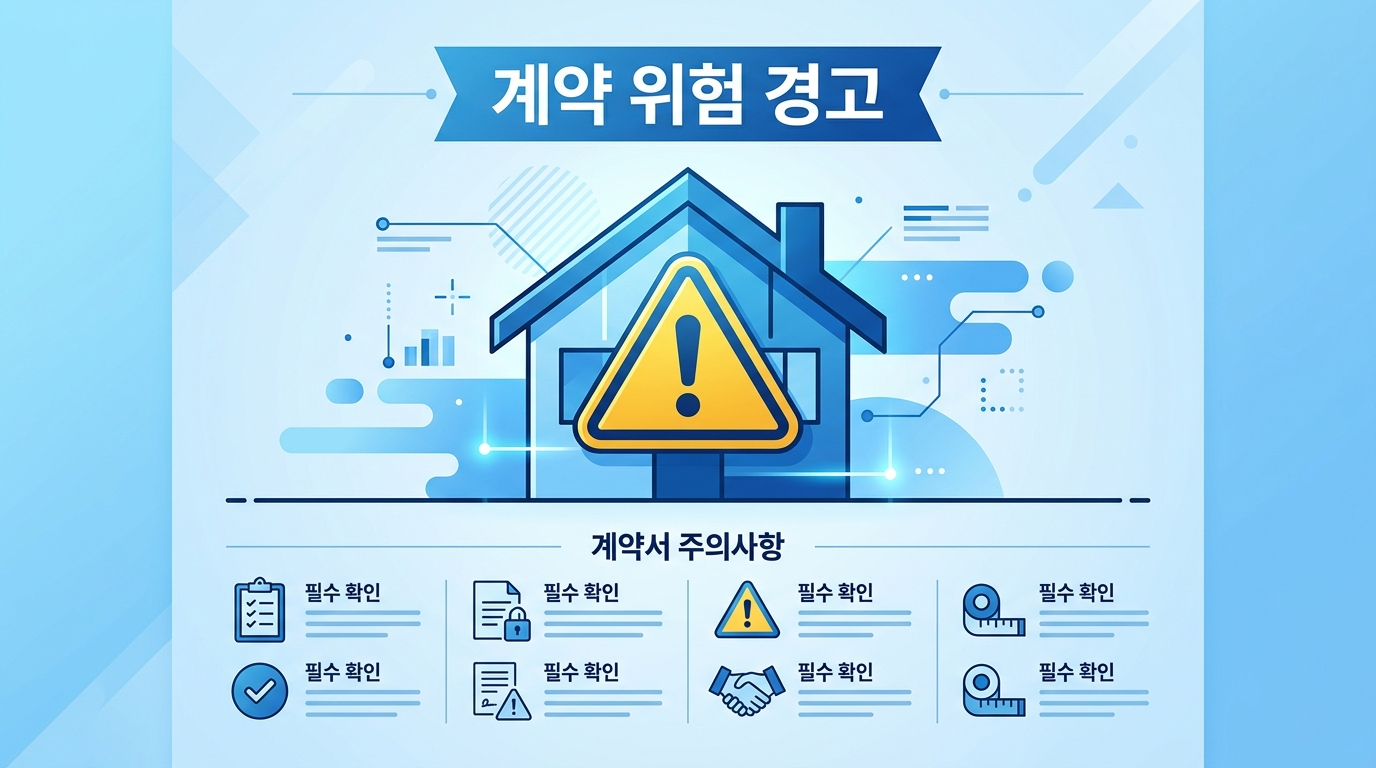 계약서 확인이 매우 중요함