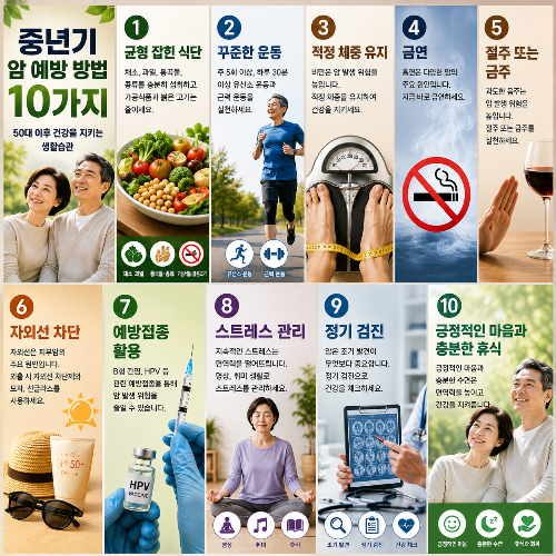 중년기에 암 예방이 중요한 이유