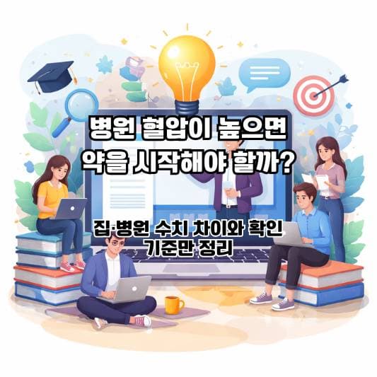 혈압 수치를 두고 약을 시작할지 고민하는 40~60대의 일상