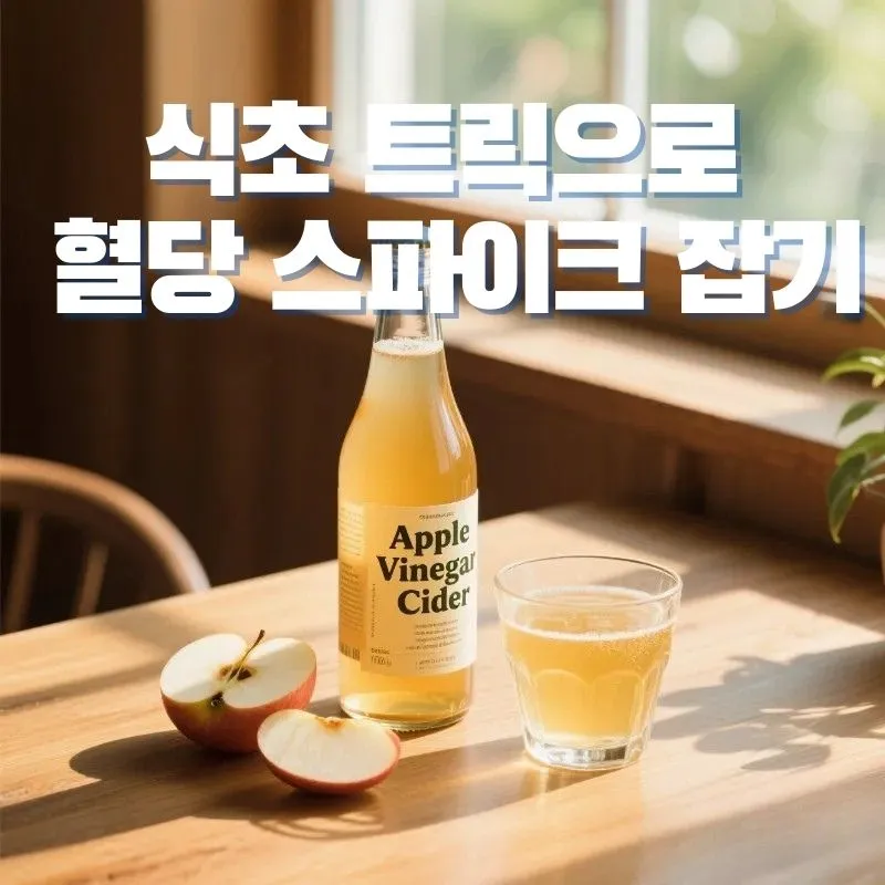 애플사이다비니거와 사과로 혈당 스파이크를 완화하는 갱년기 혈당 관리 방법