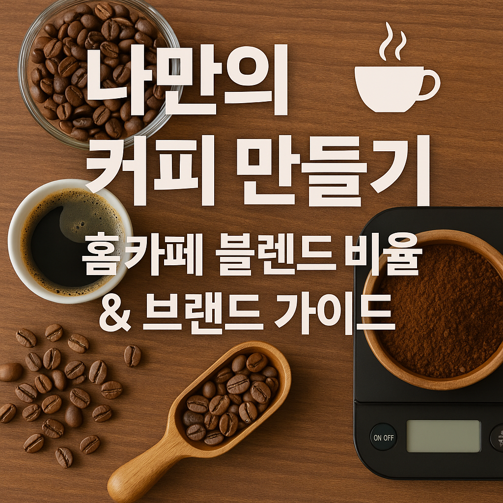 홈카페 블렌드 비율