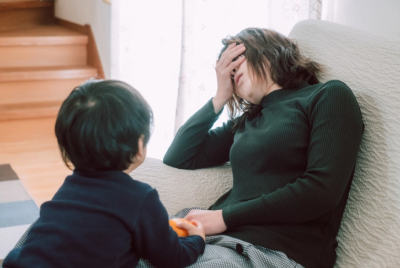 지친 엄마